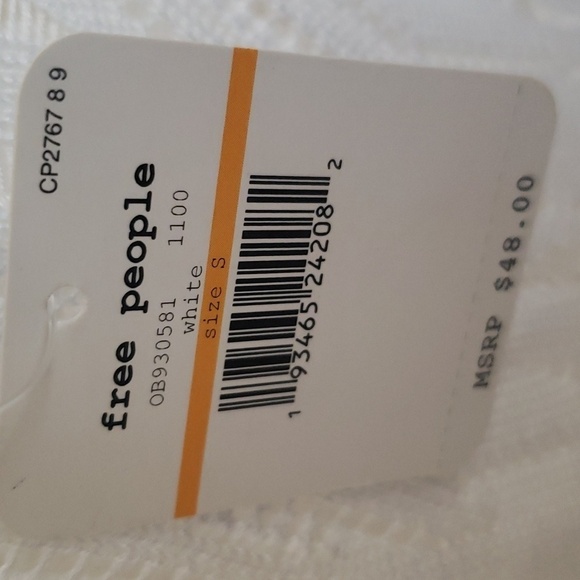 Free People NWT On Point Bodysuit White Medium M - Picture 5 of 7